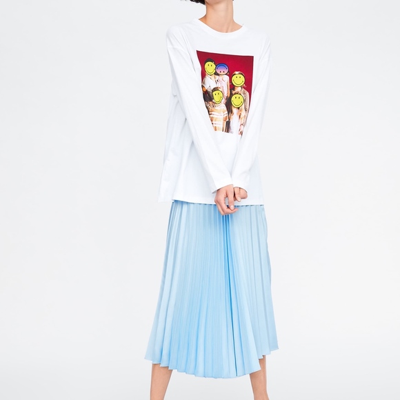 ZARA SMILEY® ORIGINALS T-SHIRT SMILEY FACE Round - Picture 4 of 10